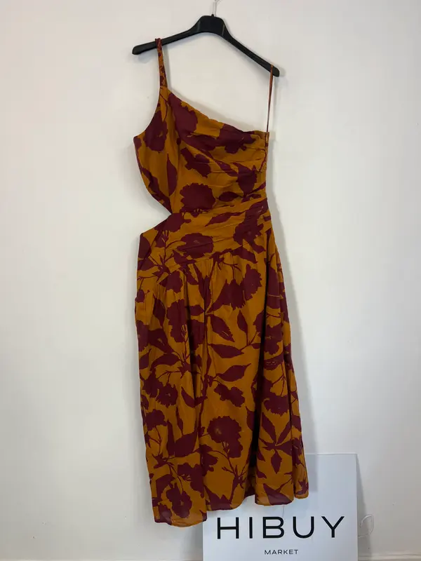 MAKSU. Vestido midi asimétrico T.m