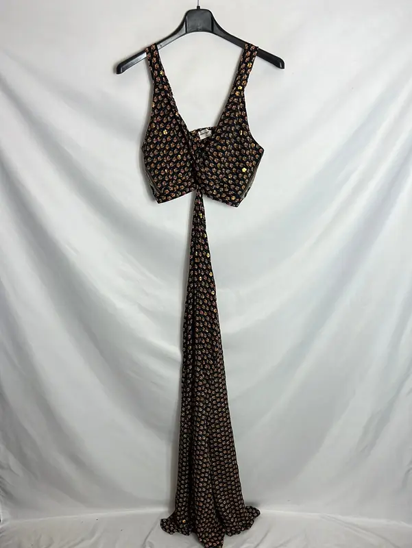 MANGALAM. Vestido largo aperturas . T S/M