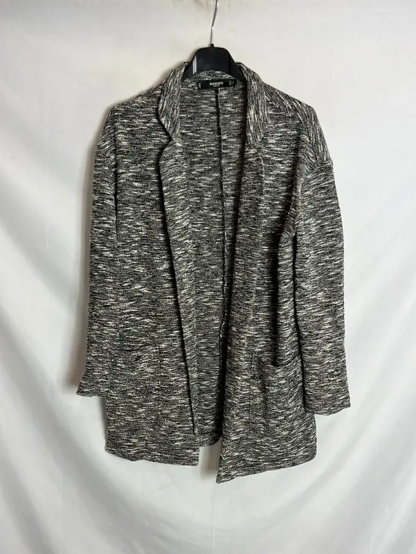 MANGO. Chaqueta jaspeada estilo oversized . TS