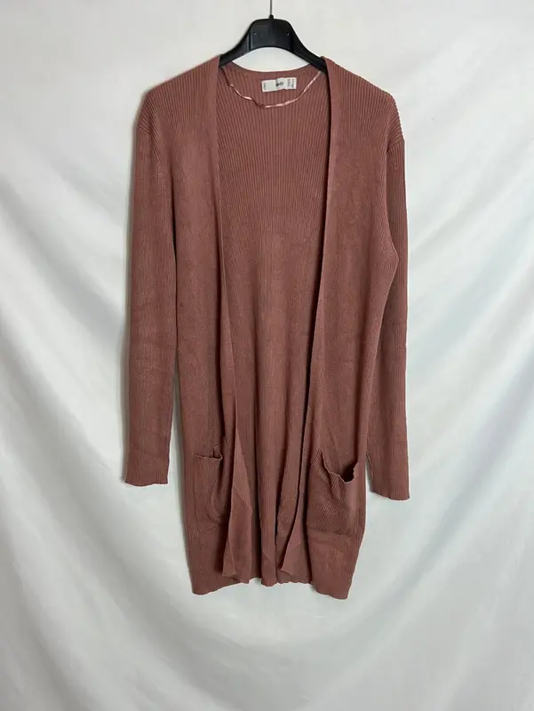 MANGO. Rebeca larga canale rosa. T M