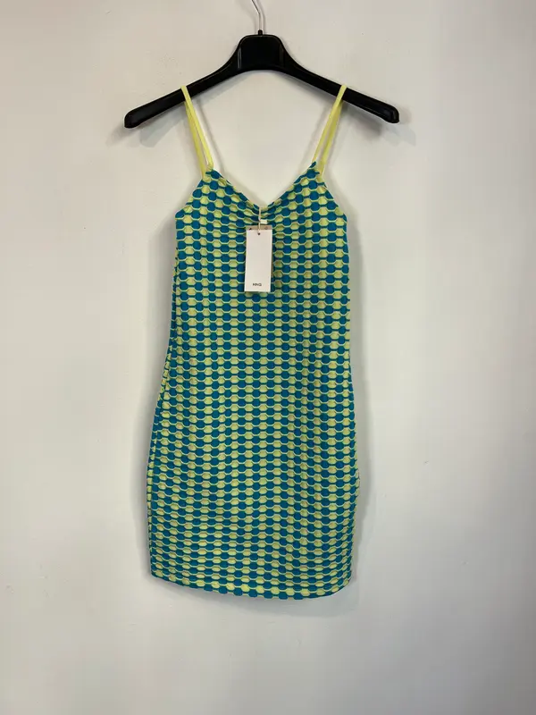 MANGO. vestido corto retro