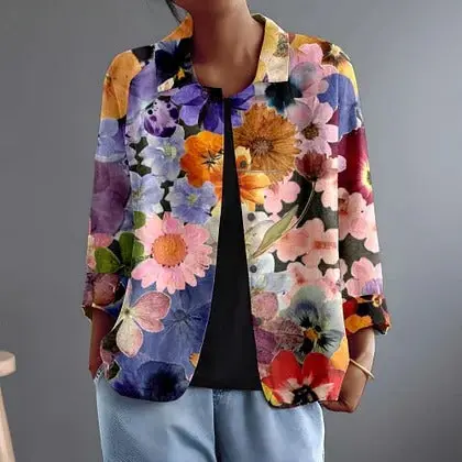 Marguerita | Multicolour Garden Print Blouse