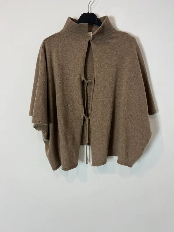 MARIA DE LA ORDEN. capa punto beige  cashmere TU(S)