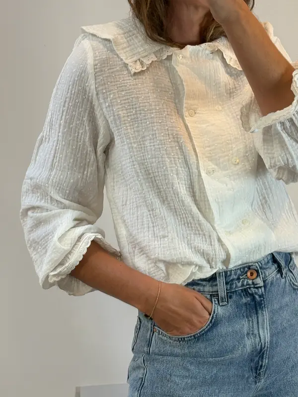 MAROGUA. Blusa cruzada bambula