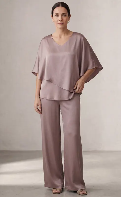 MARTHA™ - CONJUNTO DE DOS PIEZAS CON PANTALÓN DE PIERNA ANCHA