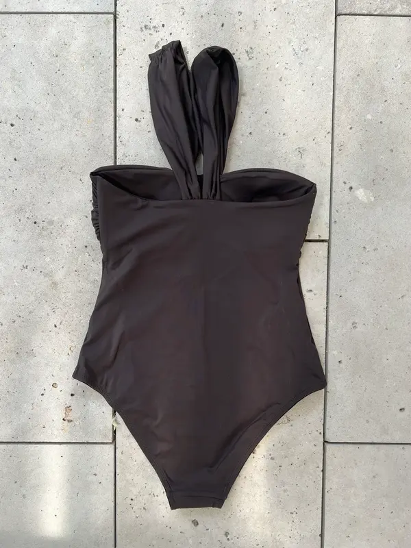 MASSIMO DUTTI. Bañador marrón chocolate. T S