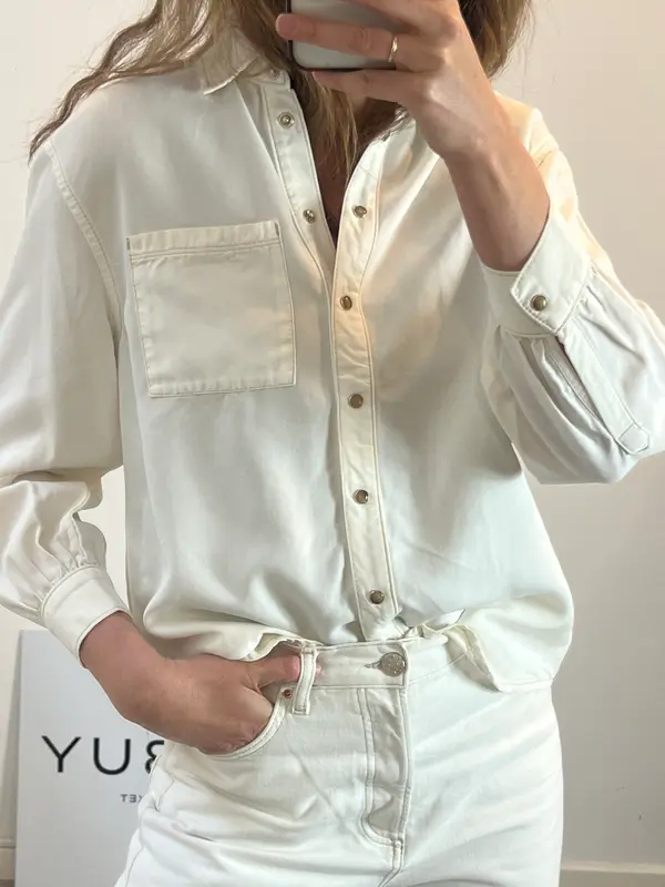 MASSIMO DUTTI. Camisa blanca. T M