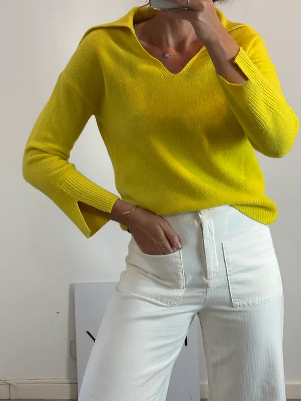 MASSIMO DUTTI. Jersey polero lana