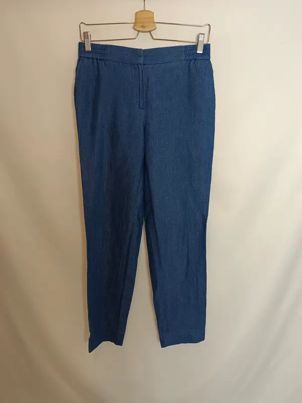 MASSIMO DUTTI. Pantalón fluido espiga T.38