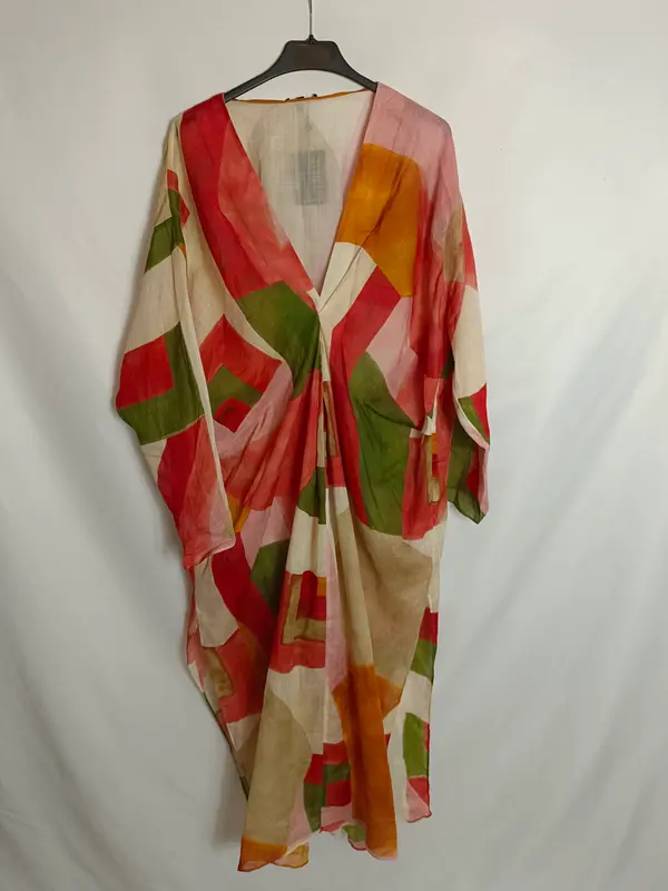 MASSIMO DUTTI. Vestido midi estampado T.s