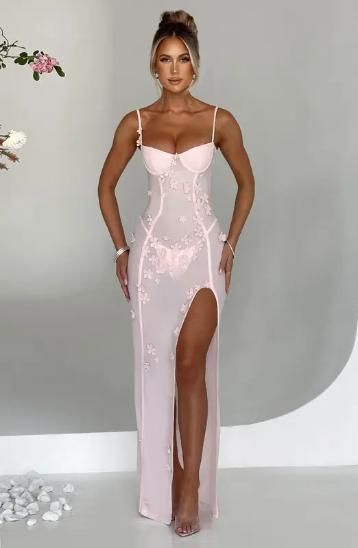MAXIVESTIDO DALARY - ROSA PALO