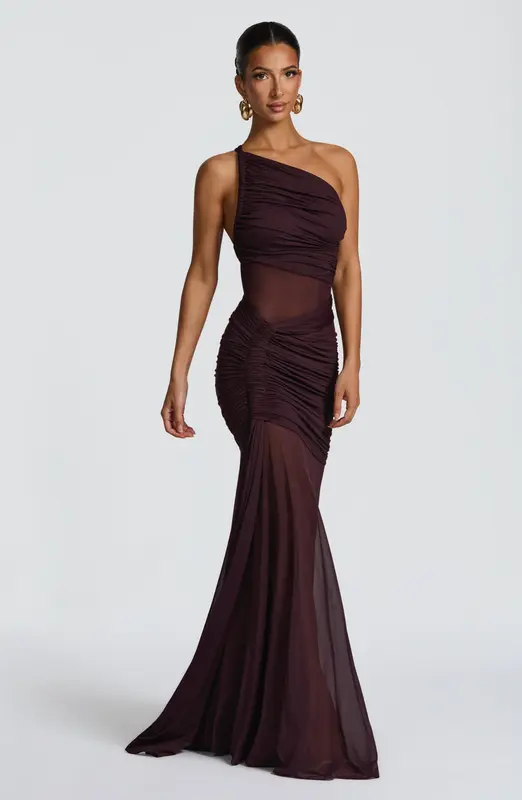 MAXIVESTIDO MARIANNE - CIRUELA