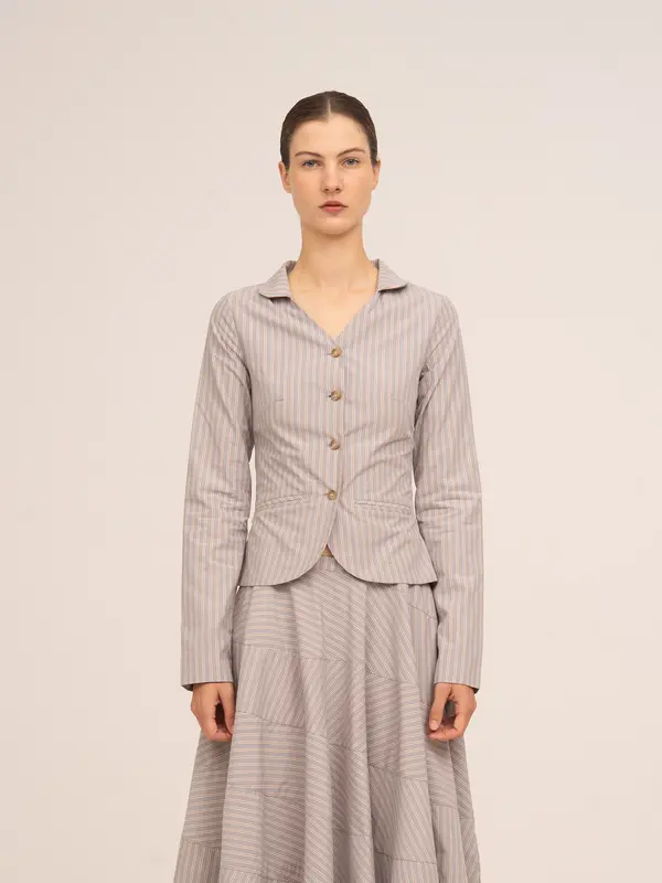 Midnight Striped Grey Shirt
