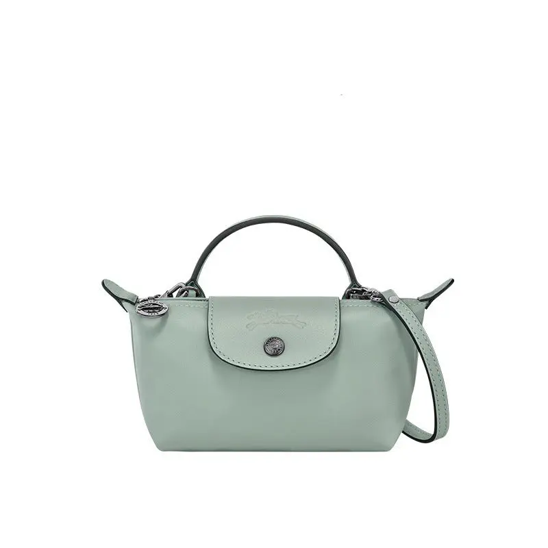 MINI BOLSO PARISIEN DE PIEL - AZUL CIELO