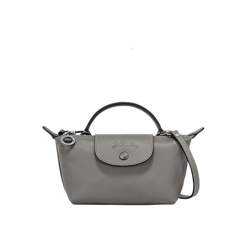 MINI BOLSO PARISIEN DE PIEL - GRIS