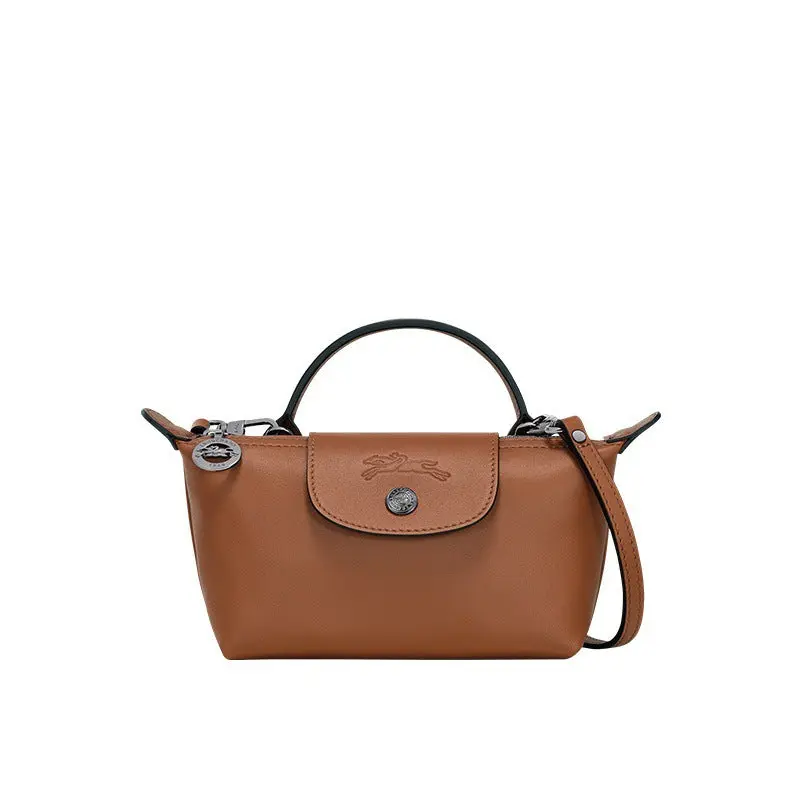 MINI BOLSO PARISIEN DE PIEL - MARRÓN