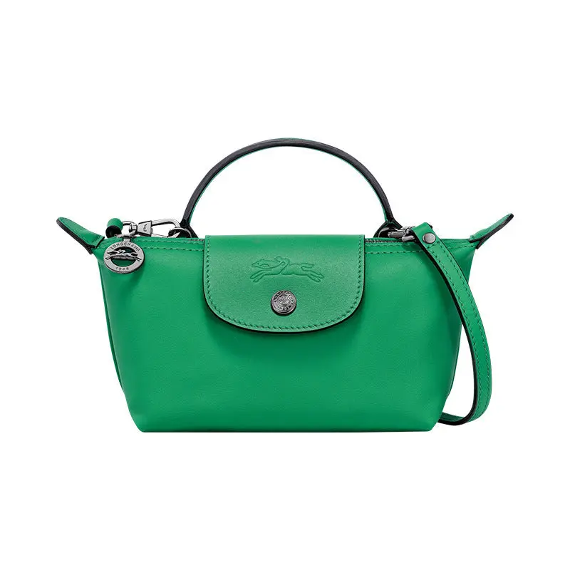 MINI BOLSO PARISIEN DE PIEL - VERDE ESMERALDA