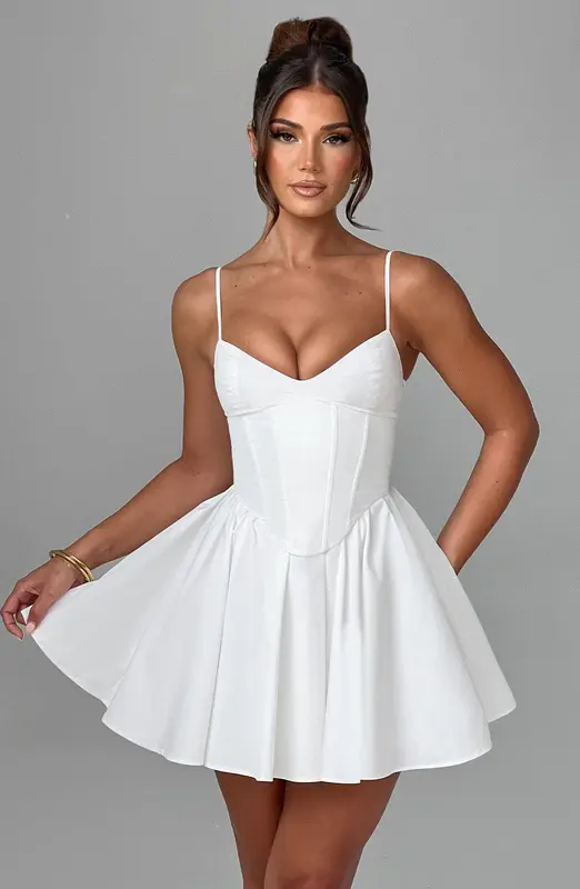 MINIVESTIDO ANALEIGH - MARFIL