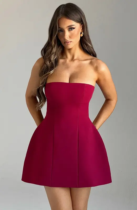MINIVESTIDO ASHA - VINO