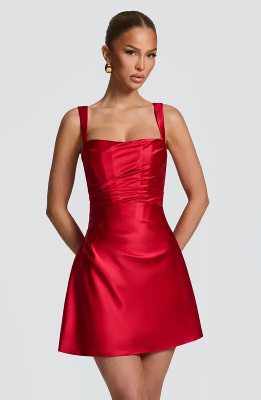 MINIVESTIDO CALANTHE - ROJO