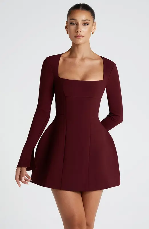 MINIVESTIDO ESME - LACADO CEREZA