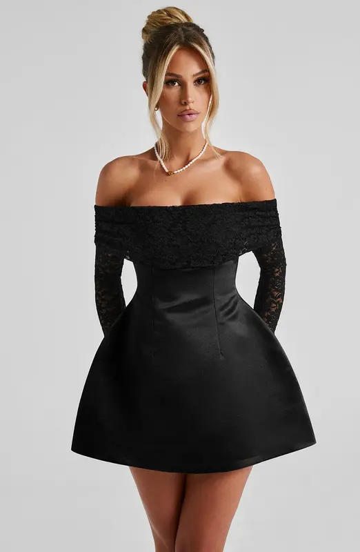 MINIVESTIDO GEORGIANNA - NEGRO