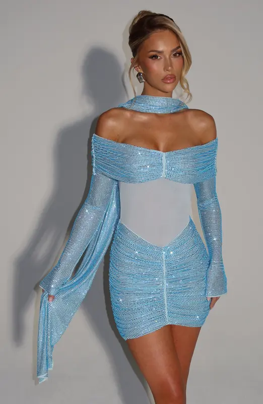 MINIVESTIDO HYDRA - AGUA