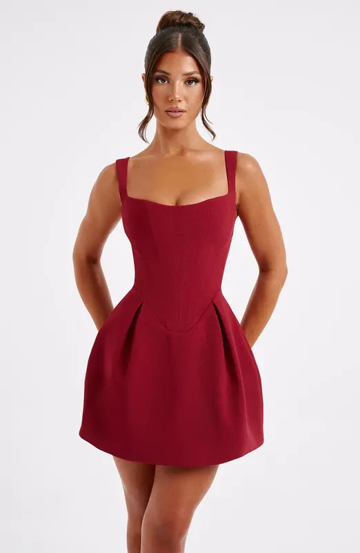 MINIVESTIDO JANIYAH - VINO