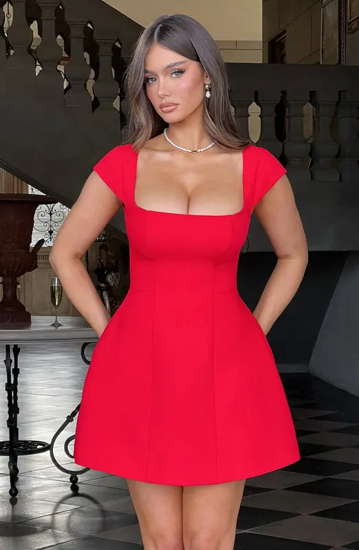 MINIVESTIDO LENA - ROJO