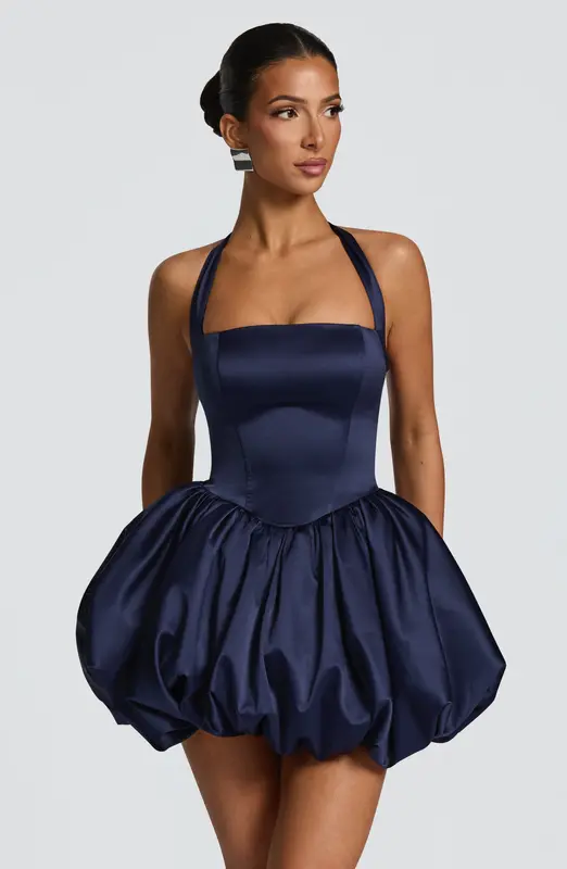 MINIVESTIDO PRUDENCE - AZUL MARINO
