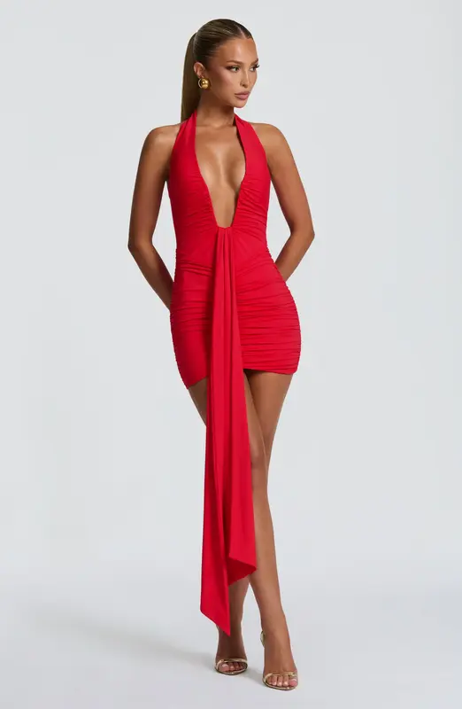 MINIVESTIDO ROSETTA - ROJO