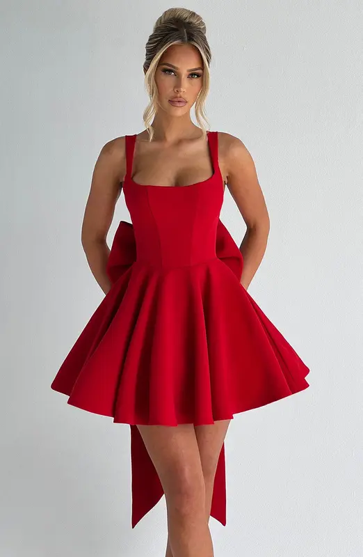 MINIVESTIDO RUE - ROJO