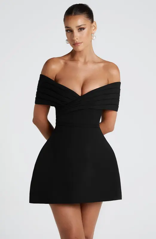 MINIVESTIDO SOLANA - NEGRO