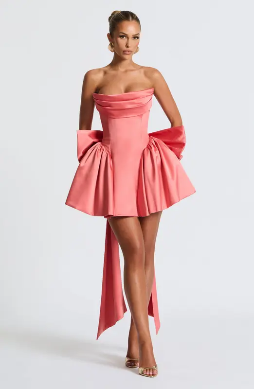 MINIVESTIDO TRINITY - ROSA CORAL