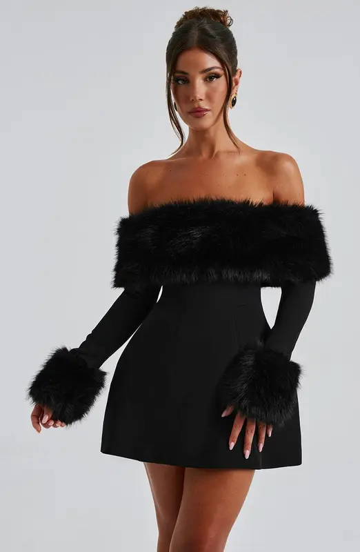 MINIVESTIDO VILLANELLE - NEGRO