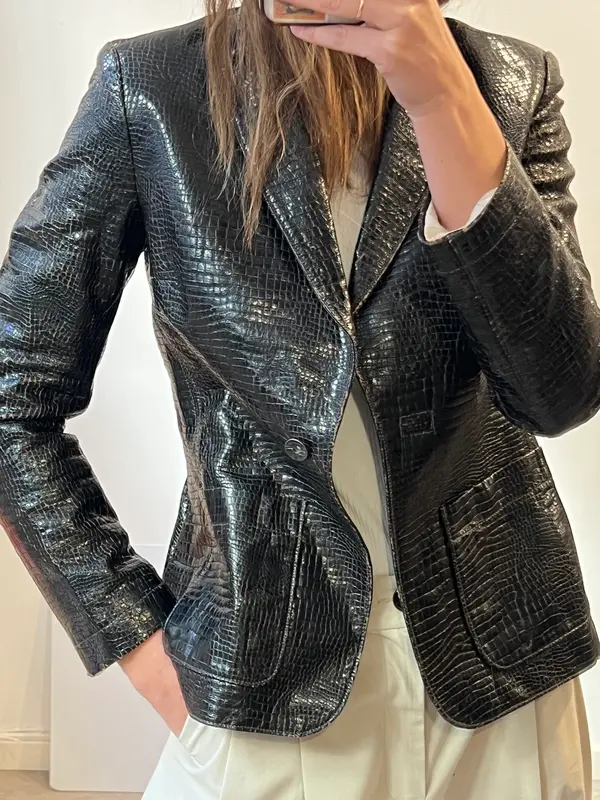 MISS SIXTY. Blazer polipiel efecto cocodrilo T.M