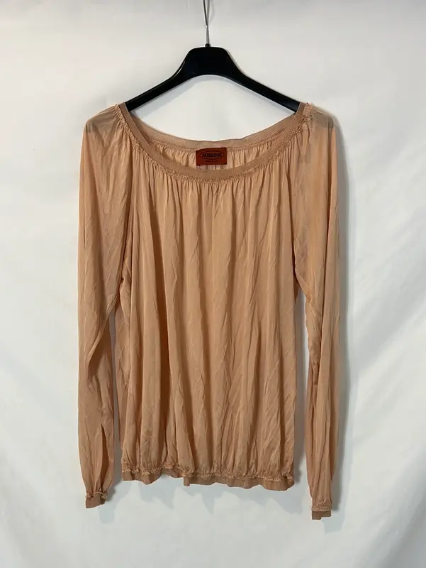 MISSONI. Top fluido rosa claro