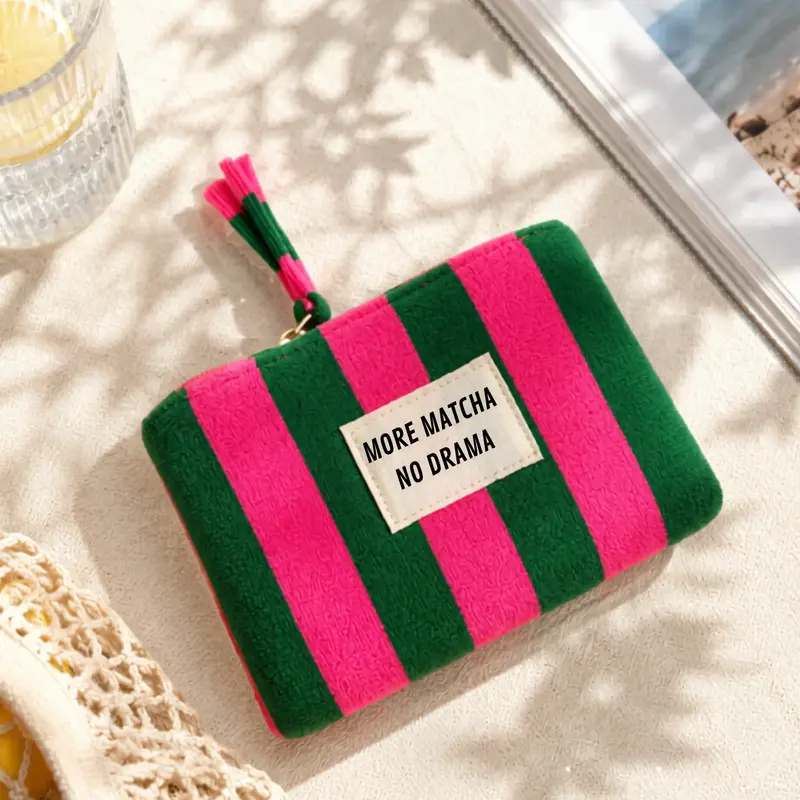 Monedero rizo Fucsia-Verde