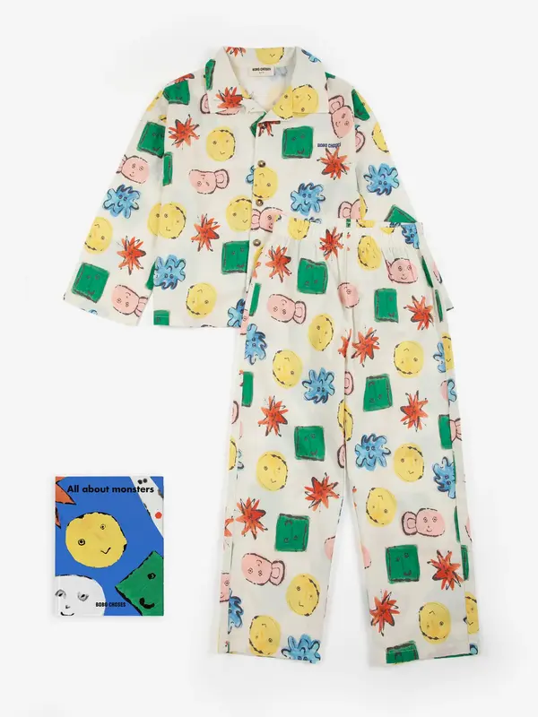 Monster Gang all over loungewear woven set & Book