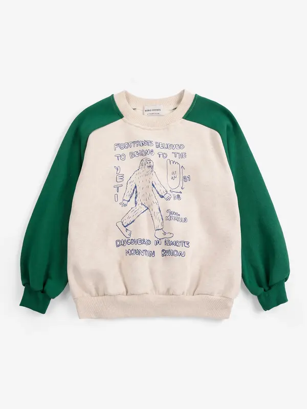Mr. Footish raglan sweatshirt