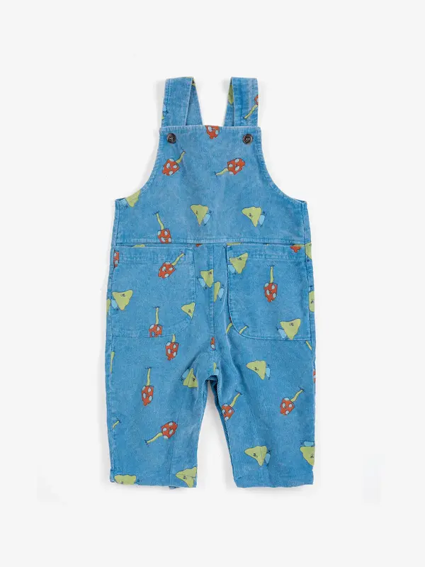 Mush Monster Duo all over corduroy overall