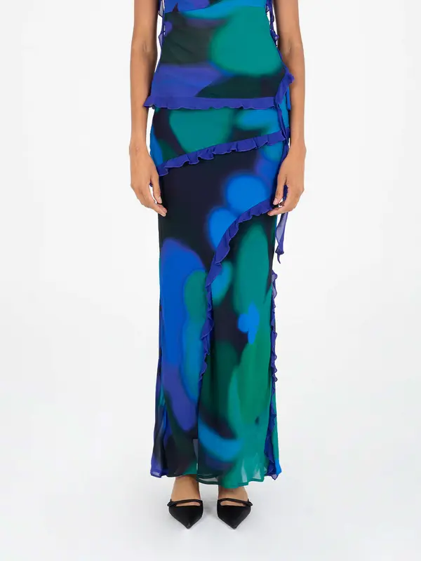 Navy Fantasy Skirt