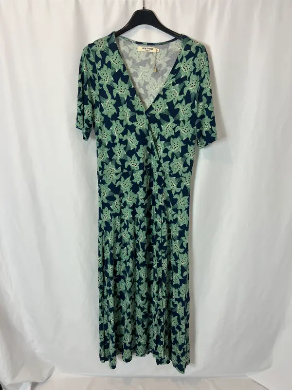 NICE THINGS. Vestido largo fluido estampado. T L