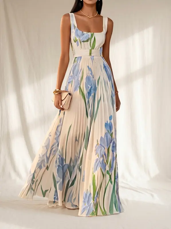 Oriah | Floral A-Line Maxi Dress