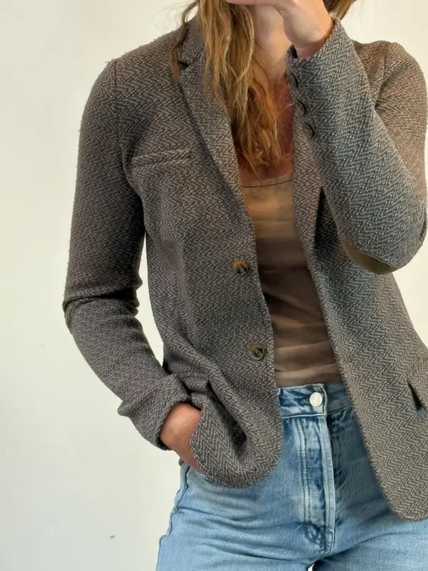 OTRAS. Blazer jaspeada textura