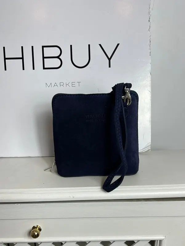 OTRAS. Bolso mini piel azul/morado