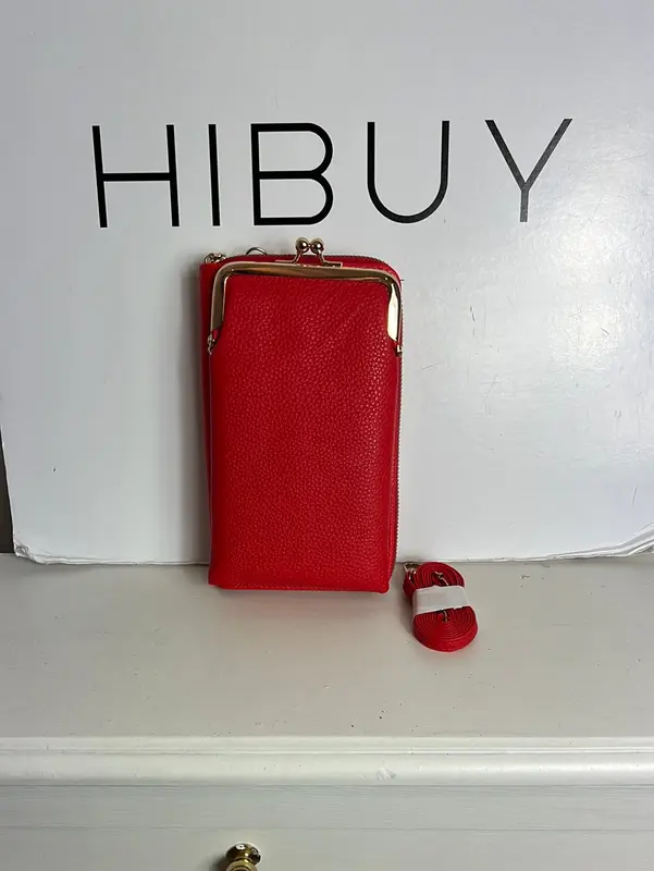 OTRAS. Bolso y cartera mini rojo