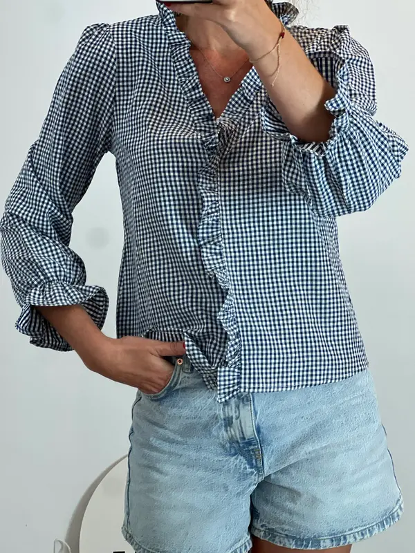OTRAS. Camisa cuadros vichy TU(S)
