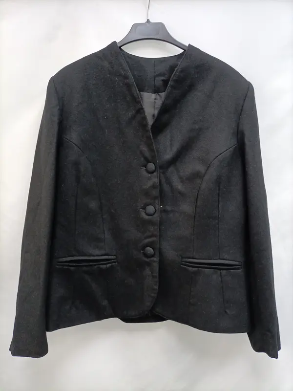 OTRAS. Chaqueta negra paño T.u(l/xl)