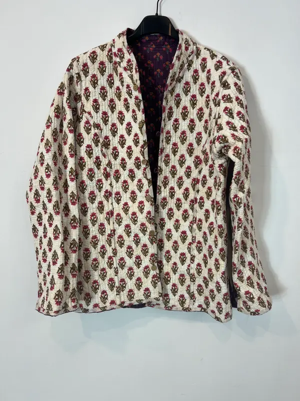OTRAS. Chaqueta reversible flores T(u(xs/s)